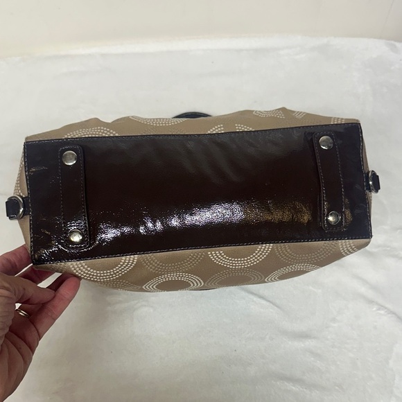 Coach Ashley Elegant Brown and Tan Satchel/ Crossbody - Picture 4 of 15